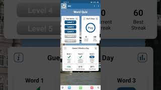 WIZ - Word Quiz - Guess 3 Words a Day #212 screenshot 4