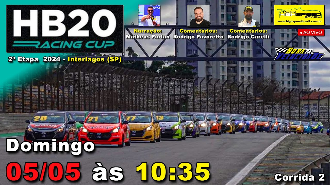 🔴 HB20 RACING CUP | Corrida 2 | 2ª Etapa 2024 | Interlagos (SP) | Ao ...