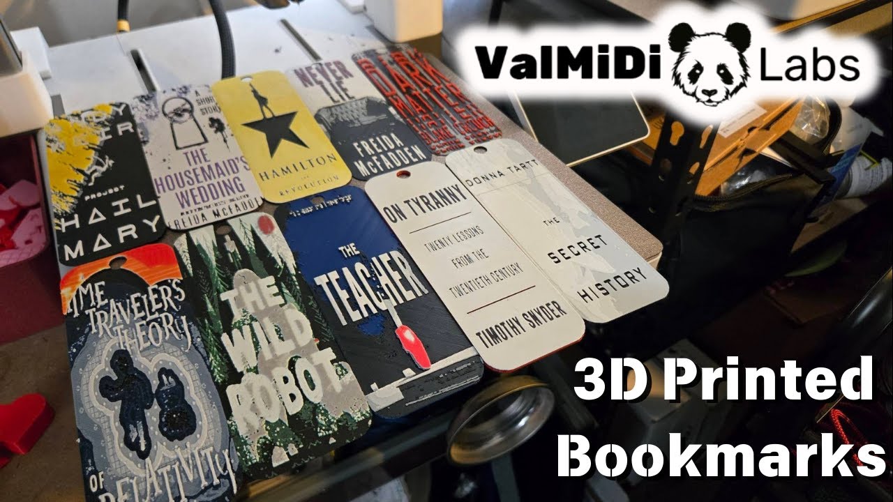 3D Printed Bookmarks using HueForge - YouTube