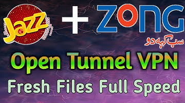 Free Internet For Jazz And Zong Sim Users | Open Tunnel Vpn Fresh Files | 2021 New Trick |WAMFY TECH