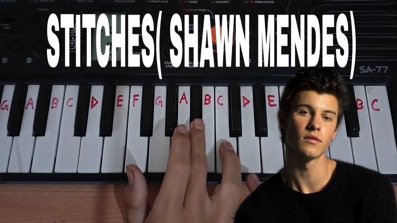 Stitches easy piano tutorial. YouTube