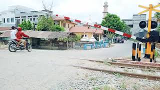 Perlintasan KA Di Dusun Pelak, Lubuk Pakam