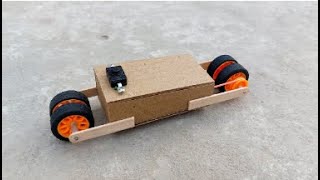 How to make cardboard 4 wheel motorcycle-diy cardboard motorcycle-at home