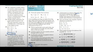 Algebra 2 Lesson 1-3 #22-28 Activity Solving and Graphing Absolute Value Equations and Inequalities