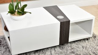 Modern Design automated coffee table (Voice Activated)