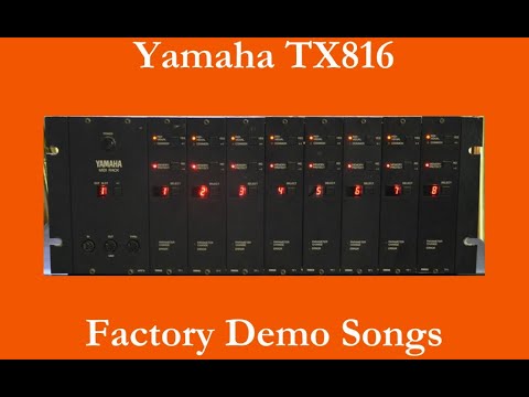 Yamaha TX8166 - démos officielles - official demos (1985)