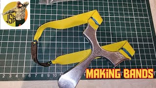 how to cut and make catapult bands slingshot rubber