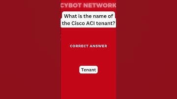 Cisco ACI Quiz: Test Your Knowledge of Application Centric Infrastructure #shorts,#CiscoACI,#ACI