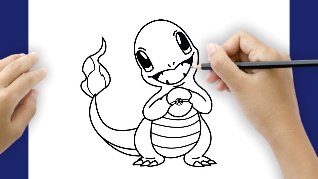 Lär dig rita Charmander - En bedårande söt Pokémon - YouTube