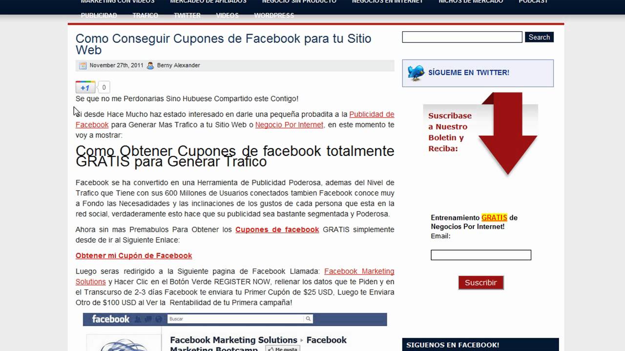 como conseguir un cupon de facebook de 125 usd gratis youtube