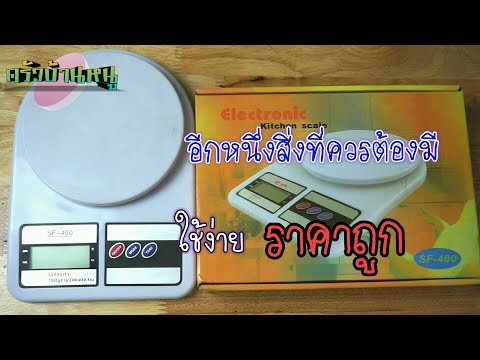 วิธีใช้เครื่องชั่งดิจิตอลสำหรับเตรียมอาหาร เครื่องชั่งราคาถูก | ครัวบ้านหนู