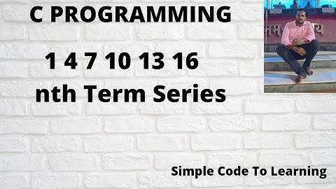49: C Program To print 1 4 7 10 13 16 nth Series || MCS-011|| O level (Hindi)