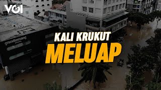 Kali Krukut Meluap, Jalan Madrasah Jaksel Terendam Banjir