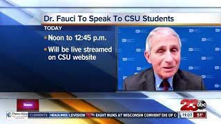 Dr. Fauci to speak to CSU students today