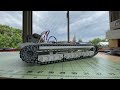 RC 1/16 A7V German WW1 tank - Chassis initial motorization testing