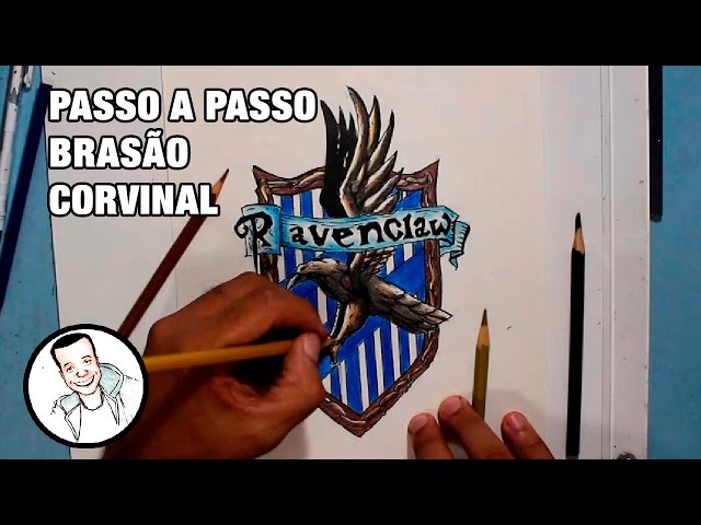 Brasão Harry Potter Ravenclaw Corvinal Hogwarts Quadro