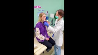 Der Zahnarzt hat ihr Gesicht gewaschen 😂 #lustige #Komödie