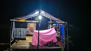 Petualangan 2 Wanita Dayak Bermalam di Pondok Sungai Hutan – Malam Mencekam, Pagi Damai