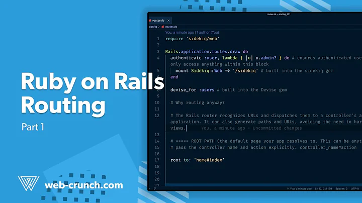 Ruby on Rails Routing - Part 1