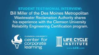 Reliability Engineering Certificate Student Testimonial