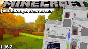 JUST ENOUGH RESOURCES MOD - MINECRAFT 1.18.2 (MOD SHOWCASE)