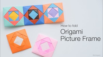 How to fold Small Origami Picture Frame