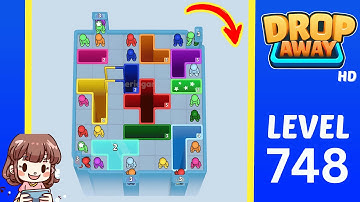 Drop Away Level 748 Solution Walkthrough