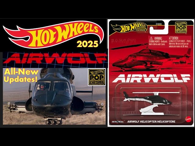 HOT WHEELS 2025 AIRWOLF MODEL Update! All-New Wolf Howling