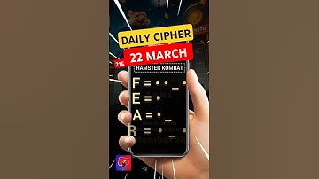 Hamster Kombat dev game daily cipher 22 March | Hamster kombat daily cipher | Hamster combo today
