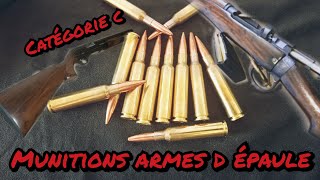 Munitions 308 winchester/ Calibre 12/ 22 lr /44 Magnum/303 British/ 7.62x54r/7.5/55 suisse / 30 M1