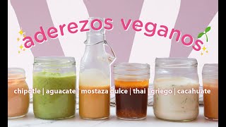 6 ADEREZOS VEGANOS  saludables, deli y fáciles