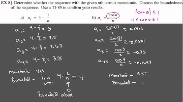 Ch 9-1 Monotonic and Bounded Sequences (Ex 8-9)