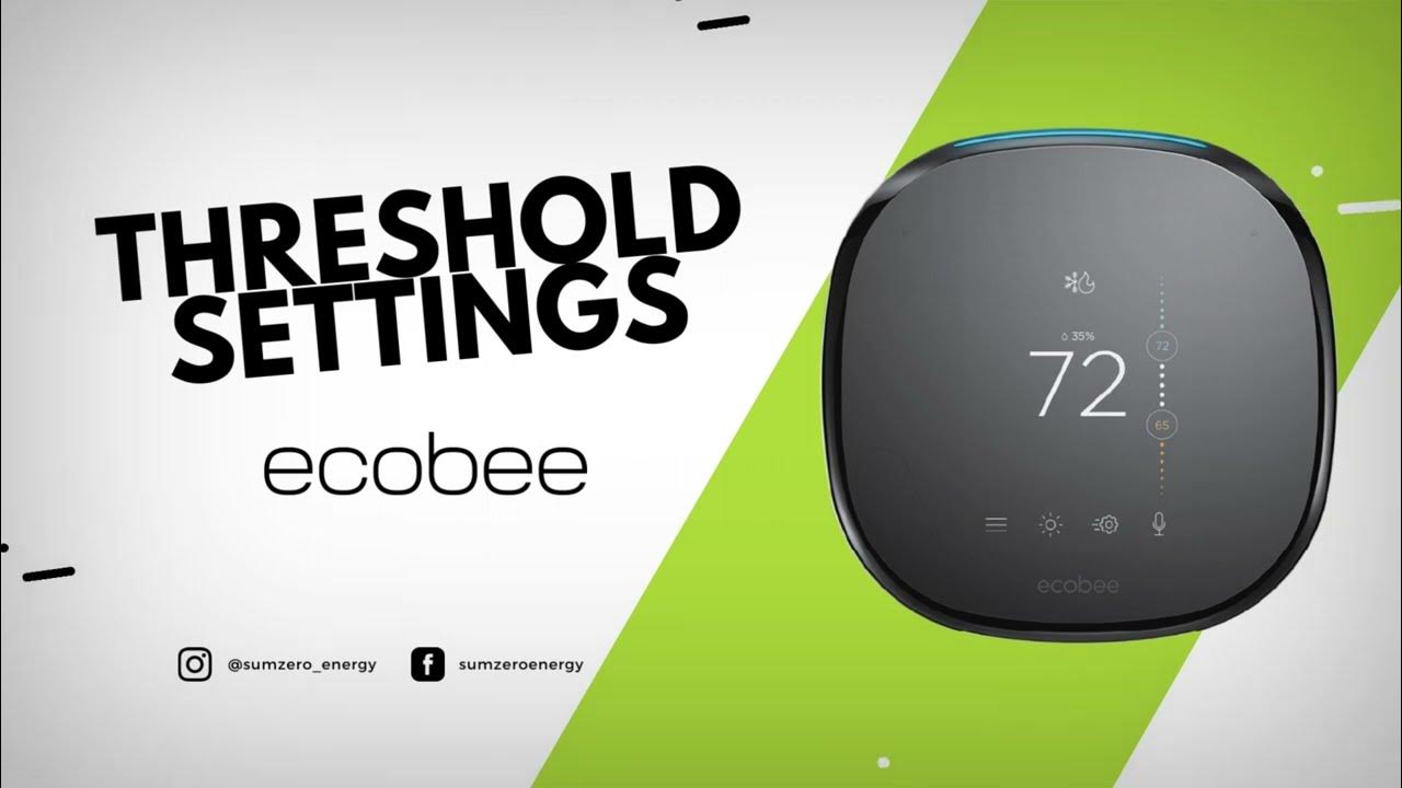 Threshold Settings for ecobee® Thermostats YouTube