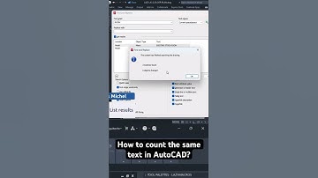 How to count the same text in AutoCAD?