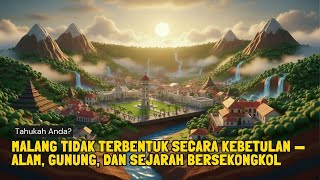 Malang Tidak Terbentuk Secara Kebetulan, Alam, Gunung, dan Sejarah Bersekongkol,Fakta Unik,Sejarah