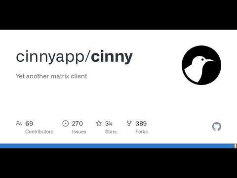GitHub - cinnyapp/cinny: Yet another matrix client - YouTube