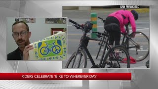 Riders celebrate &#39;Bike to Wherever&#39; Day