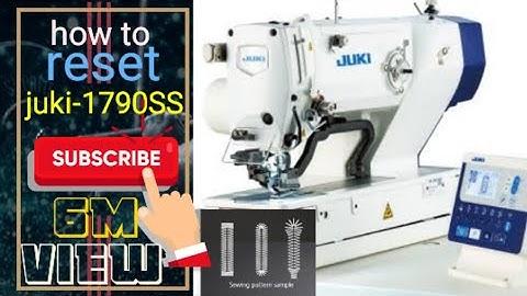 how to reset.juki-LBH-1790SS