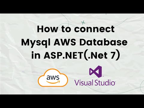 How To Connect MySQL AWS Database in ASP.NET (.Net 7)