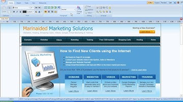Marinaided Video Training - Trellian Webpage editor Control Panel Overview