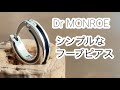 片耳だけがかっこいい、メンズフープピアス（ポストが12mmで長く取れにくいキャッチがないタイプ）by名古屋のシルバーアクセサリーブランド、ドクターモンロー、セカンドピアスにも使いやすいデザイン