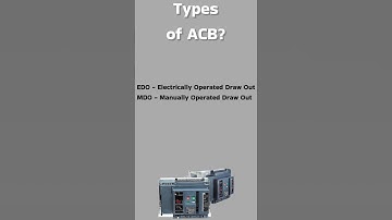Types of Air Circuit Breaker | EDO and MDO Circuit Breaker #shorts