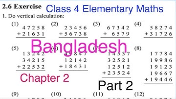 Chapter 2 | Addition & Subtraction | Part 2 | Class 4 elementary Maths | Bangladesh | English Medium