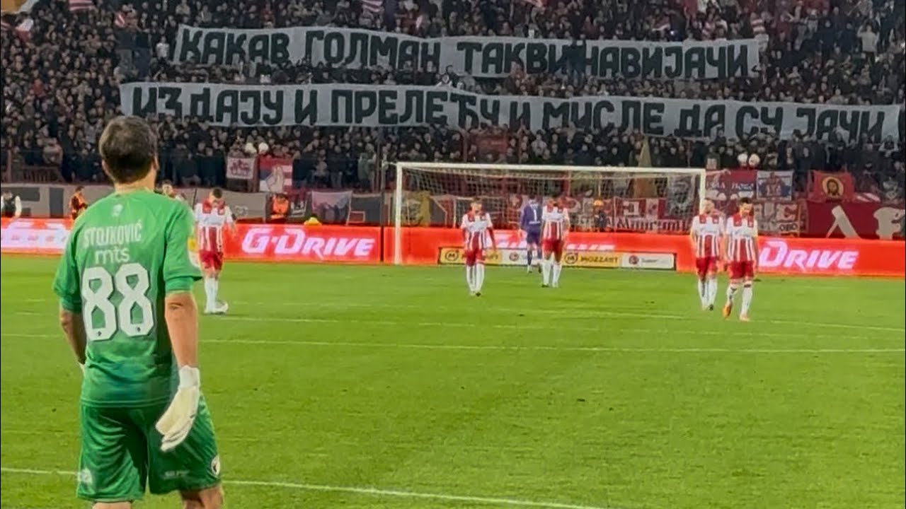 Vladimir Stojković na udaru Delija (Crvena zvezda - Radnički KG 2:1, 28.09.2025.)