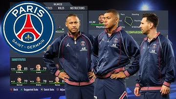 FIFA22-HOW  TO PLAY LIKE PSG 2021-2022 FORMATION TACTICS AND INSTRUCTIONS