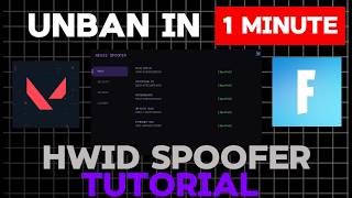 HWID Spoofer Unban Yourself in 1 MINUTE