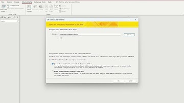 How to import CSV file into MS access