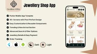 Golden-Glitz - eCommerce App for Jewelry Shop - Flutter Mobile App | Android & iOS screenshot 5