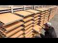 Processus de fabrication dun sauna avec panneau de boue usine corenne de briques crues
