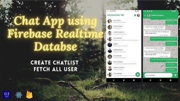 #5 Chatlist Structure | Fetch All Users - Chat App | Firebase Realtime Database | React Native